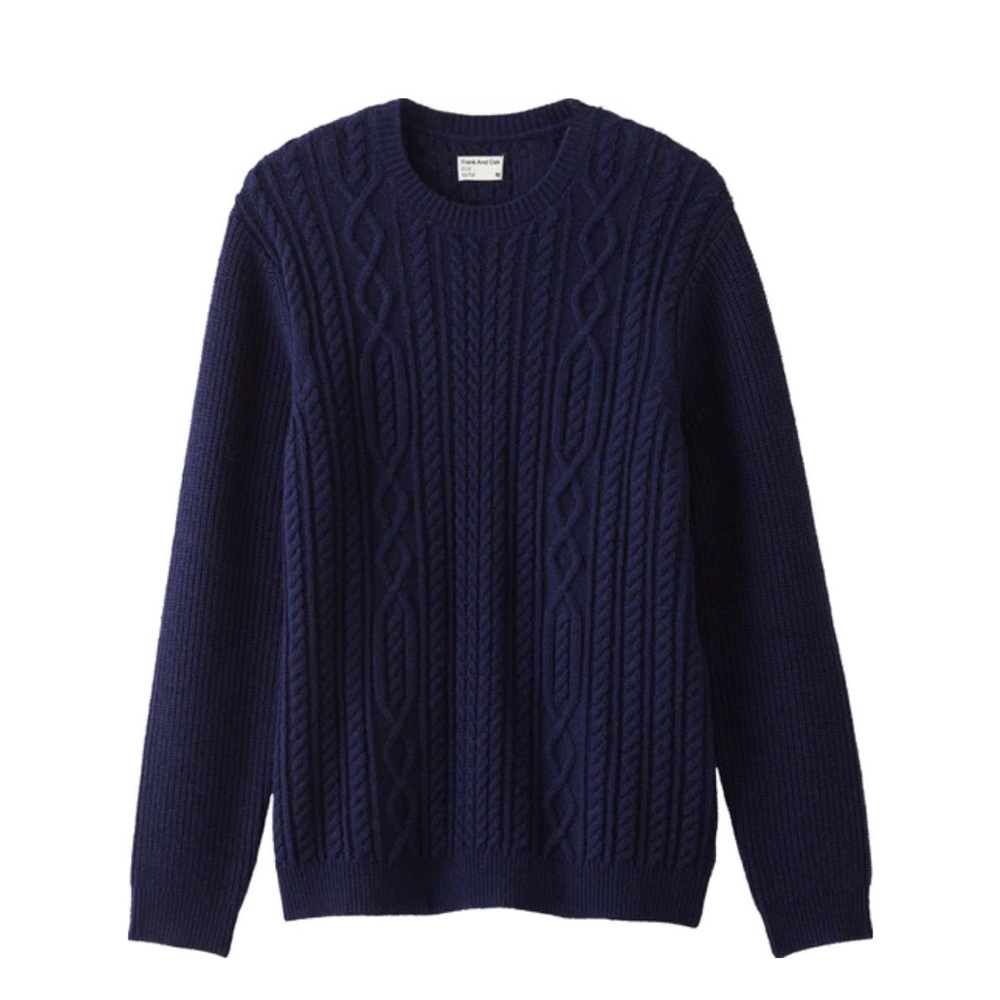 NWT Frank And Oak The Cable Knit